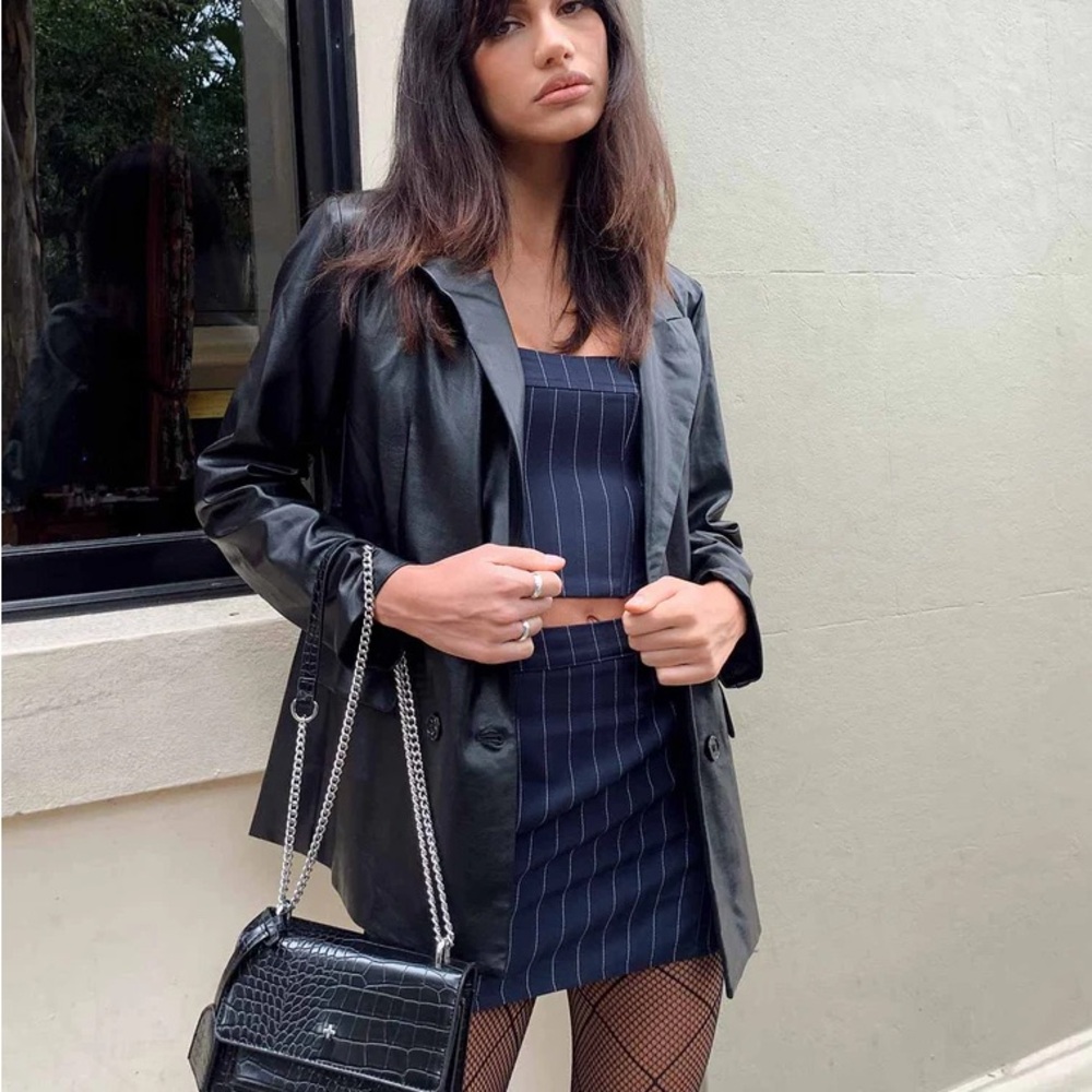 Princess Polly Ellen Leather Blazer